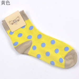 Candy coloured polka dots cotton socks