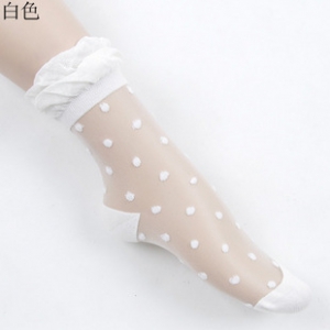 Transparent graze dots socks
