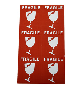 Fragile Label Sticker For Shipping 45pc/package (package)