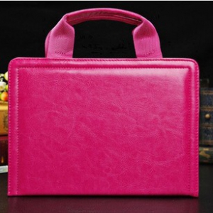 Ipad Air leather handbag flip cover with handle