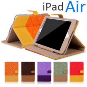 ipad air   color leather flip cover （Random design）