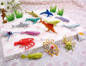  Ocean world animal toys (16pc 2 inches)