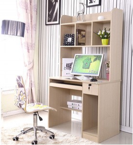 Computer desk and bookcase combination