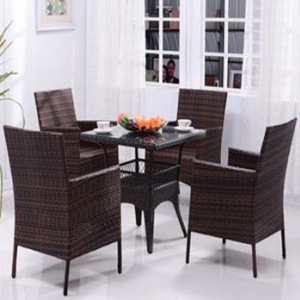 table and four chairs set