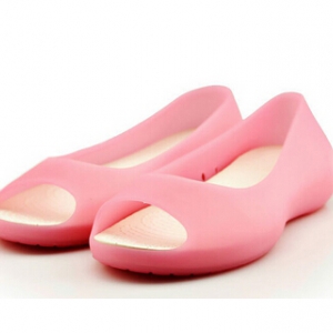 Special offer-Defective Jelly open-toe flats