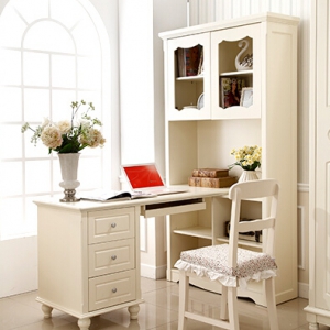 Bookcase& desk& chair