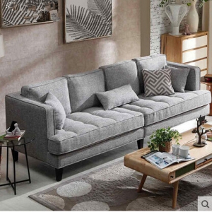 Fabric four-seat sofa