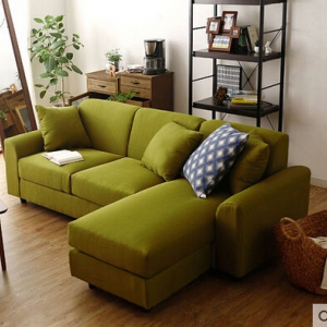 布艺沙发定制日式精致绿色