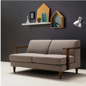 Fabric two-seat sofa 
