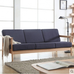 Fabric three-seat sofa 