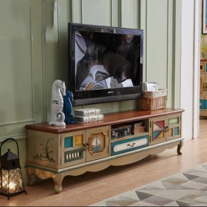 预售-美式复古电视柜