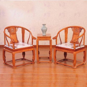 预售-中式实木太师椅三件套配椅子两把