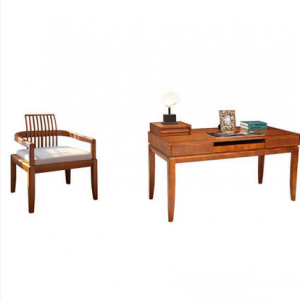 预售-实木书桌配椅子