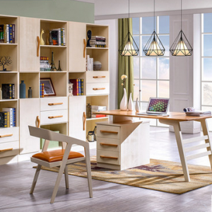 预售-北欧全实木书桌配书椅