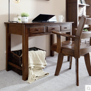 预售-美式实木书桌配书椅