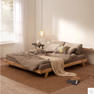 预售-创意软布床北欧风格家具双人床
