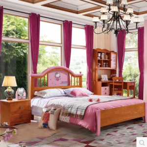 预售-美式实木儿童床