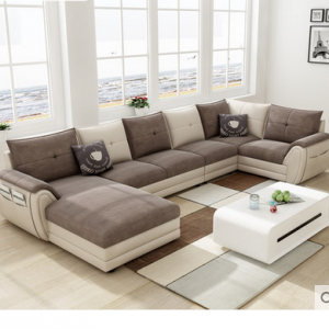 Preorder-Fabric  five seat sofa +chaise longue