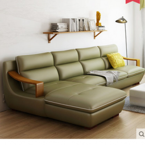 Preorder-Leather armchair +two-seat sofa+chaise longue