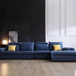 preorder- Fabric three seat sofa + armchair +chaise longue