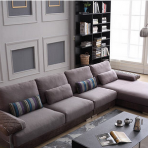 preorder- Fabric three seat sofa+chaise longue