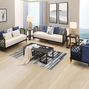 预售-现代新中式实木沙发1+2+3组合