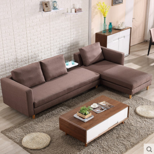 Preorder-Fabric two-seat sofa + chaise longue