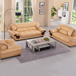 Preorder-Leather two-seat sofa+armchair+chaise longue