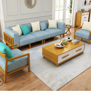Preorder-Fabric three-seat sofa+  2 armchairs