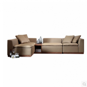 Preorder-Leather four-seat corner sofa 