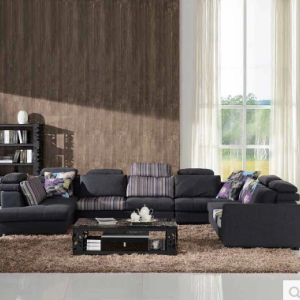 Preorder-Fabric five-seat corner sofa+chaise longue