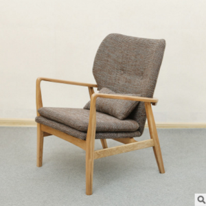 预售-简约现代实木休闲单人椅