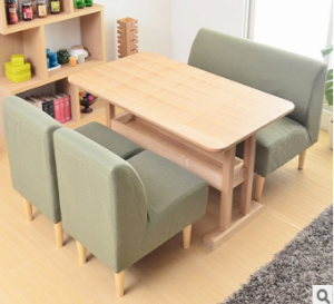 Preorder-Dining table+2 armchairs+two-seat sofa