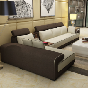 Preorder-Fabric three-seat sofa+chaise longue+sideboard