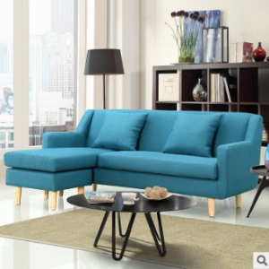 预售-欧式实木转角布艺沙发组合2+贵