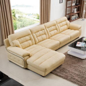 预售-现代简约真皮沙发组合3+贵