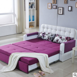 预售-现代多功能可折叠布艺沙发床
