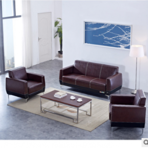 预售-现代简约舒适皮制沙发组合1+1+3