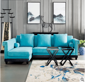预售-中式现代实木布艺沙发组合组合3+贵