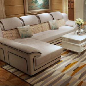 预售-现代简约免洗布艺沙发组合3+贵+单人位