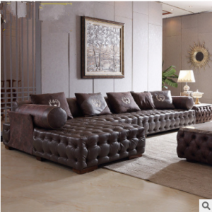 预售-现代简约创意真皮沙发