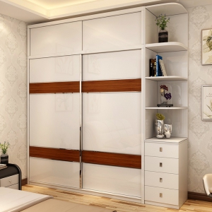 预售-推拉门衣柜组合简约现代1.2~1.8米壁橱柜子