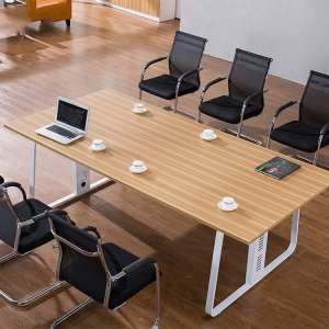 预售-培训桌简易板式会议桌简约现代钢架条形长桌会议桌