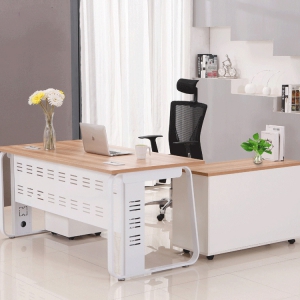 预售-老板桌办公桌简约现代办公家具板式大班台经理桌单人电脑桌