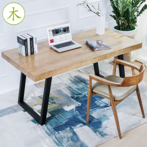 预售-北欧实木单人经理办公桌 设计师工作室书房简约老板办公电脑桌