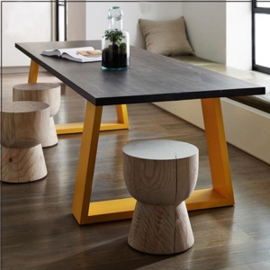 预售-北欧家具铁艺公司实木办公桌 简约家用工作书桌椅职员培训会议桌