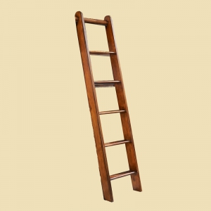 预售-美式实木梯子美式乡村书梯书房书柜梯子