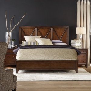 预售-美式实木床双人床1.8米简约美式乡村床复古卧室家具