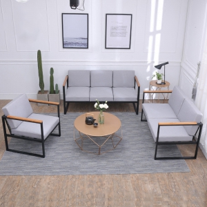 预售-北欧客厅小户型布艺沙发现代简约工作室咖啡厅服装店简易沙发组合