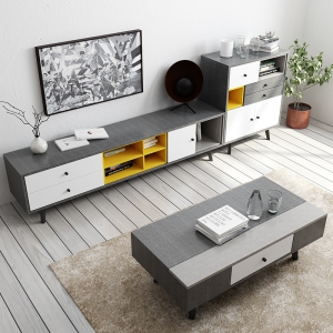 预售-北欧电视柜茶几组合家具客厅套装现代简约小户型卧室电视机柜地柜